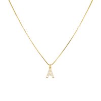 Collana Dilvdò Donna Letters in Argento Zircone CLDOA